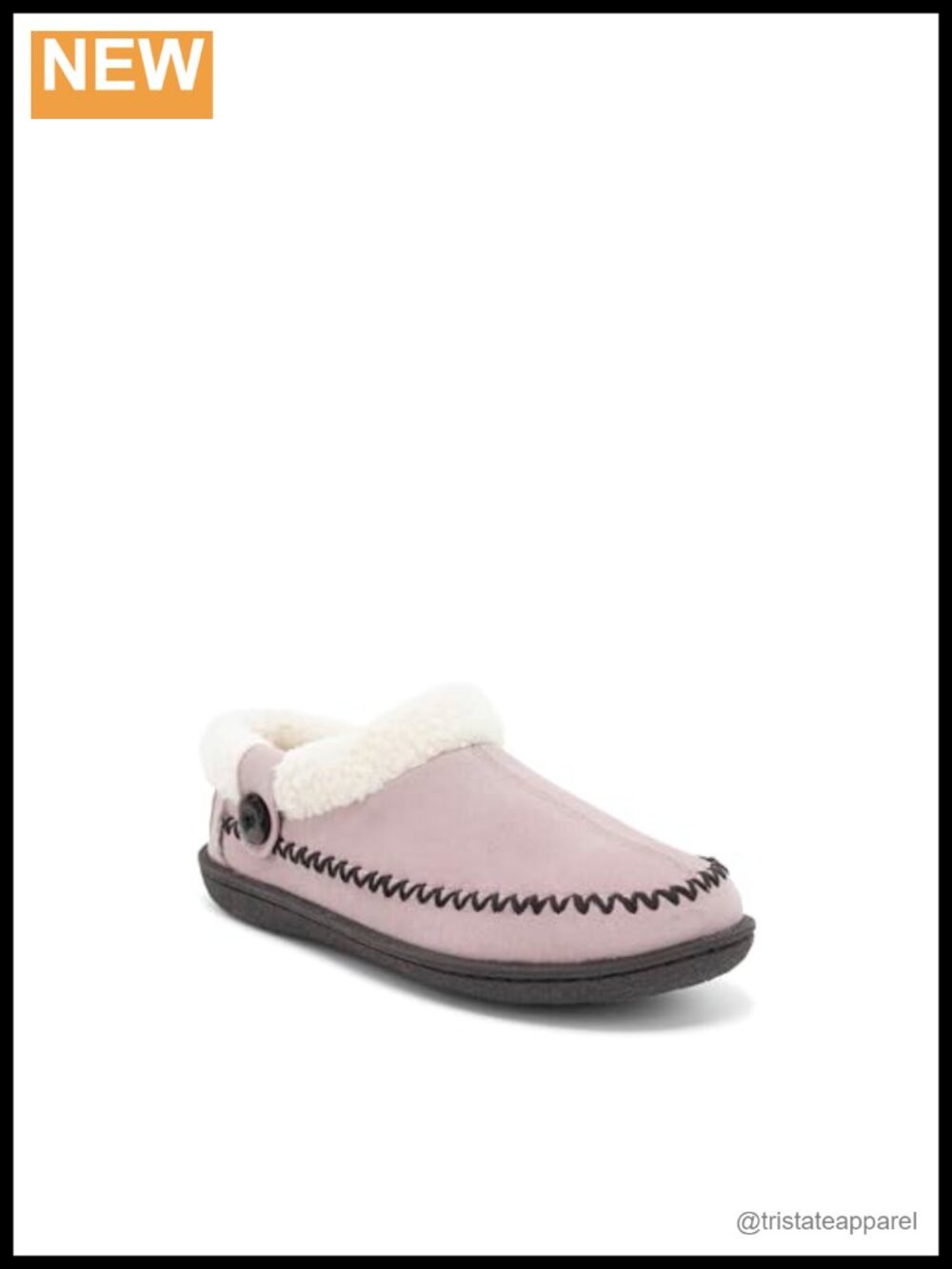 Women's Suede Slipper Memory Foam Faux Fur Lined Slip-On Comfort